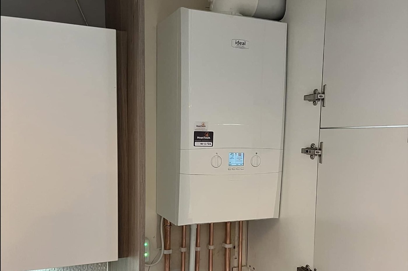 New gas boiler installation